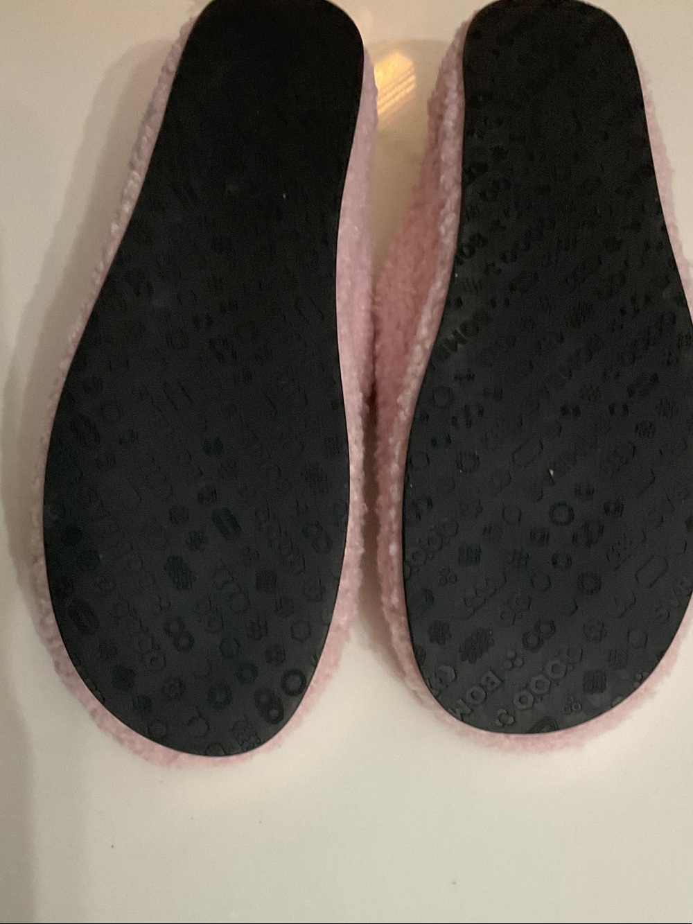 Bombas Women’s Light Pink Sherpa Slip-On Slippers Size 8 - Picture 3 of 6